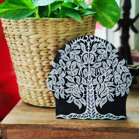 "Tree of Life" Handcrafted wood Block/stamp