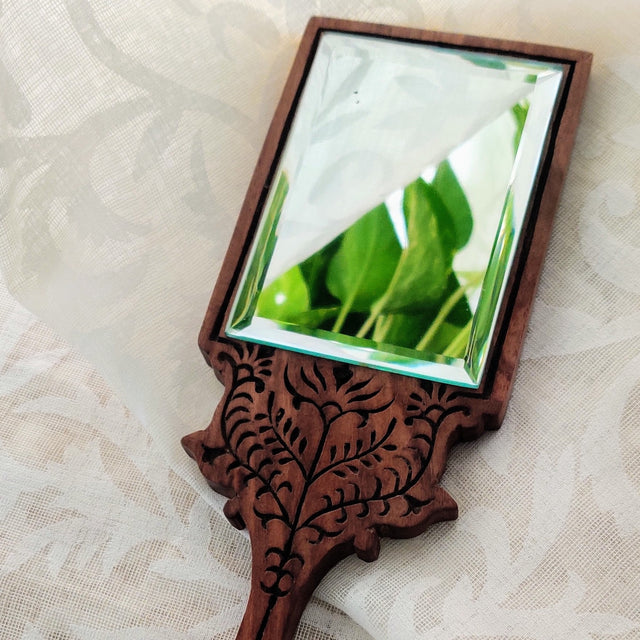 Timeless Handheld Mirror- Jharokha Collection