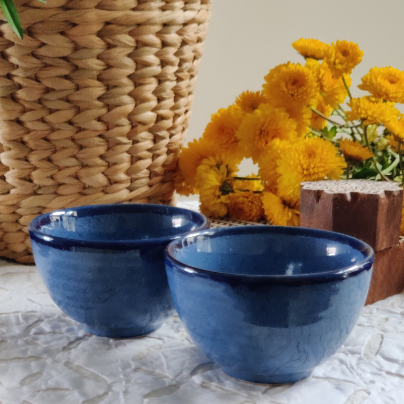 Textured Blue Pallate Bowls HCH005 (Set of 2)