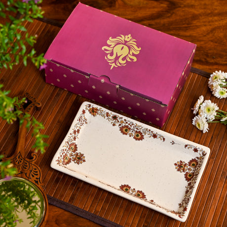 Set of 2 Handmade Breakfast/snack Platters- Diwali Gift Box | Gulnar Collection