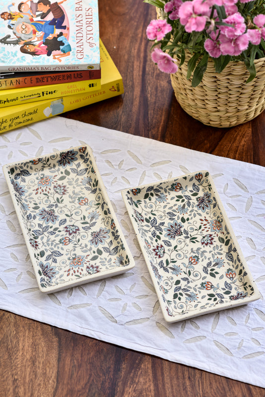 Touch Of Harmony Platter (8*4 inch) - Set of 2