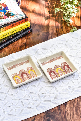 Touch Of Regalia Platter (4*4 inch ) - Set of 2