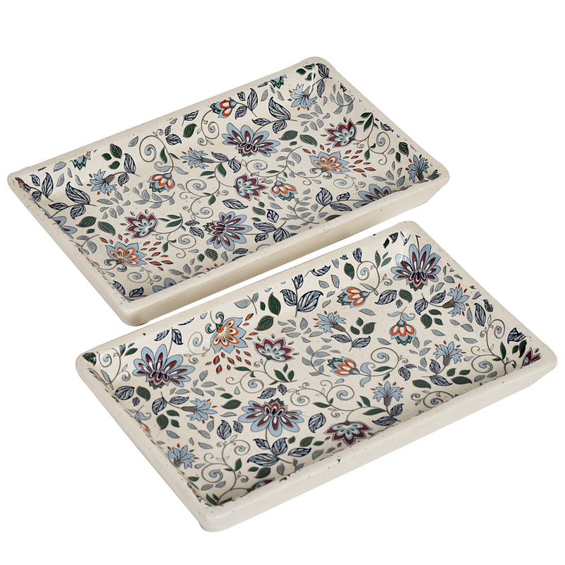 Touch Of Harmony Platter (8*4 inch) - Set of 2